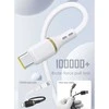 Dudao L25T USB-A - USB-C Silicone Cable 5A 1m - Baltas