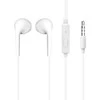 Dudao X10S su laidu Įstatomos į ausis ausinės 3.5mm mini jack 1.15m - baltas