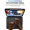 Dux Ducis DK Series dėklas su Bluetooth klaviatūra Apple Apple iPad 10 (2022) - juodos spalvos
