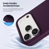 Dėklas DUX DUCIS case PIEL LIQUID SILICONE compatible with MagSafe for iPhone 18 Pro/17 Pro burgundy