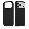 Dėklas DUX DUCIS case PIEL LIQUID SILICONE compatible with MagSafe for iPhone 18 Pro Max/17 Pro Max juodas