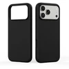 Dėklas DUX DUCIS case PIEL LIQUID SILICONE compatible with MagSafe for iPhone 18 Pro/17 Pro juodas