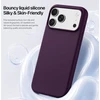 Dėklas DUX DUCIS case PIEL LIQUID SILICONE compatible with MagSafe for iPhone 18 Pro/17 Pro burgundy