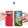 Dux Ducis LEADER LEADER piniginės dėklas HIVO, skirtas IPHONE 15 Pro raudonas