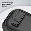 Ausinių dėklas Dux Ducis PECP, skirtas AirPods 4 ausinėms, apsauginis TPU+PC, juodas