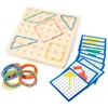 None Nežinomas Edukacinis žaislas Wood Geoboard CZS-411