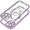 Oem Originalus „iPhone 15 PRO MAX“ dėklas, suderinamas su „MagSafe“ violetine elektromagnetine plokšte.