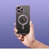 Oem Originalus „iPhone 15 PRO MAX“ dėklas, suderinamas su „MagSafe“ violetine elektromagnetine plokšte.