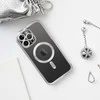 OEM dėklas, skirtas iPhone 15 PRO MAX, Electro Mag dėklas, suderinamas su MagSafe sidabrinis