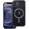 OEM dėklas, skirtas iPhone 12, Electro Mag dėklas, suderinamas su MagSafe juodas