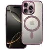 OEM dėklas, skirtas iPhone 16 PRO, Electro Mag dėklas, suderinamas su MagSafe violetine