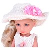 Jokomisiada Elegant Stylish Doll in Hat with Long Skirtas šviesiems plaukams Hair ZA5314