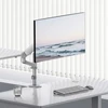 Laikiklis „Ergo Office“ monitoriaus laikiklis/pakabiklis, dujinė spyruoklė, 17"-32", 1-10kg, matinės baltos spalvos, maks. VESA 100x100, ER-691 W