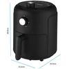 Esperanza EKA001 Riebalų neturinti gruzdintuvė 2,6L 1000W Juodas