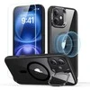 ESR Classic Hybrid KickStand HaloLock MagSafe & TEMPERED GLASS Apple iPhone 16 dėklas telefonui juodos spalvos