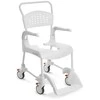 Medpunkt ETAC Clean neįgaliojo vežimėlis 49 cm / 2 stabdžiai su tualeto funkcija Baltas