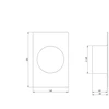 Ventiliacijos tarpmovė EUROPLAST VA150, 160 x 250 mm, D150