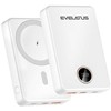 Evelatus 10000 mAh Bezvadu Jaudas Banka 22.5W Ātrā Uzlāde USB-C + Bezvadu Izvade PD & QC Balta