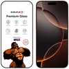 Evelatus 3D Pilna Pārklājuma Stikls iPhone 15 Pro Corning Gorilla Stikls 10X Spēcīgāks Antistatisks Melns Rāmītis
