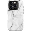 Dėklas Evelatus iPhone 14 Pro Premium Silikona Vāks Ar Drukātu Dizainu Marmora Baltā Krāsā