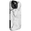 Dėklas Evelatus iPhone 15 Plus Armor Case TPU + PC Drukāts dizains Marmora balts