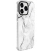 Dėklas Evelatus iPhone 15 Pro PC+TPU ar MagSafe Pielāgota Druka Marmora Balts