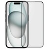 Evelatus iPhone 16 2.5D Pilna Seguma Stikls ar Antistatisku Pārklājumu Gaiši Melna Rāmja Ultra-Clear Gadījumos Draudzīga Aizsardzība