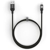 Evelatus MFI Sertificēts USB-A uz Lightning Kabelis 1.2M 3.2A Alumīnija Pīšana Melns