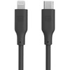 Evelatus SoftPower MFI kabelis USB-C uz Lightning 1.2M 60W 3A Silikons Melns