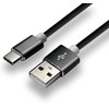 „everActive“ USB-C laidas 1 m - Juodas, silikoninis, greito įkrovimo, 3A - CBS-1CB