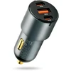 Automobilinis įkroviklis everActive CC-40Q USB QC3.0 + 2x USB-C PD 60W