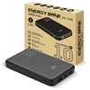 everactive Powerbank 10 000mAh, 1x USB, 2x USB-C, 20W, QC4+, LCD screen, juodas