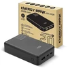 everactive Powerbank 20 000mAh, 1x USB, 2x USB-C, 20W, QC4+, LCD screen, juodas