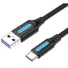 Vention prailginimo kabelis USB 3.0 - USB 1m - Juodas