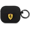 Dėklas Ferrari FEA3SILBK AirPods 3 dangtelis juodas/juodas silikoninis