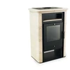 Fireplace NORDFLAM VERA CAPPUCCINO su plytelėmis. 6 kW
