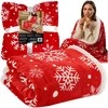 Kalėdinis pledas Ruhhy 130x170 cm dvipusis