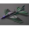 Jokomisiada Foldable lightweight foam airplane flies LED lights propeller USB charging ZA5583