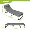 Folding garden lounger 192x68x28cm Trizand