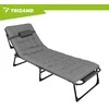 Folding garden lounger 192x68x28cm Trizand
