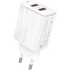 FONENG wall charger EU63 2.4A 12W 2xUSB Baltas