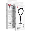 FORCELL F-DESIGN R10X40 riešo telefono virvelė su reguliuojamu ilgiu (maks. 20 cm kilpoje) juoda