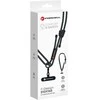 FORCELL F-DESIGN S10X165 telefono virvelė per petį su reguliuojamu ilgiu (maks. 82,5 cm kilpoje) juoda