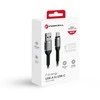 USB A į USB C laidas Forcell F-Energy QC4.0 3A 66W Cafule 1,2 m C256 juodas