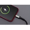 USB A tipo laidas su „Lightning“ jungtimi Forcell F-Energy 2,4A 12W Cafule 0,5 m, C257, juodas