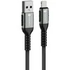 USB A tipo laidas su „Lightning“ jungtimi Forcell F-Energy 2,4A 12W Cafule 0,5 m, C257, juodas