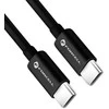 USB C į USB C laidas Forcell F-Energy QC4.0 PD 3A 60W 0,25 m C338 juodas