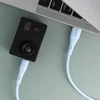 USB A į Micro USB laidas Forcell F-Energy QC3.0 2,4A 18W silikoninis 1 m C341 mėlynas