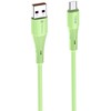 USB A į Micro USB laidas Forcell F-Energy QC3.0 2,4A 18W silikoninis 1 m C341 žalias