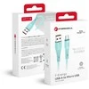 USB A į Micro USB laidas Forcell F-Energy QC3.0 2,4A 18W silikoninis 1 m C341 mėlynas